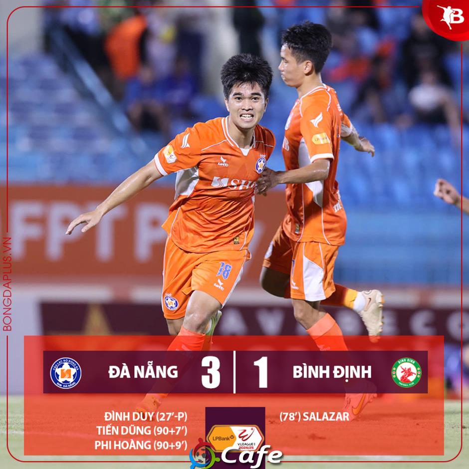 Kết quả SHB.ĐN 3-1 Bình Định: Thủ môn Bùi Tiến Dũng ghi bàn ‘điên rồ’, SHB.ĐN sống lại hy vọng