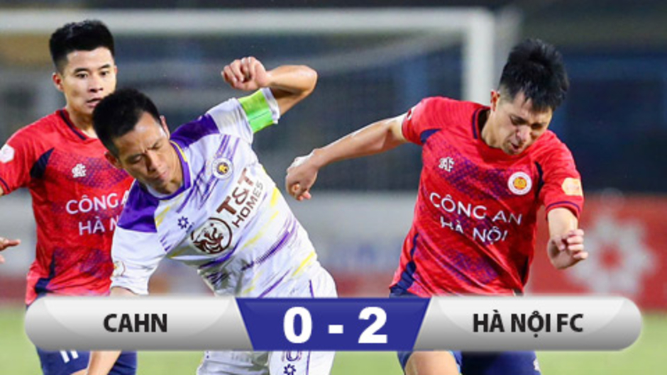 Kết quả CAHN 0-2 Hà Nội: Đội khách níu kéo cơ hội vô địch