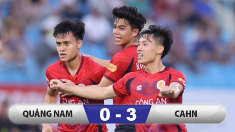 Kết quả Quảng Nam 0–3 CAHN: Trắng tay trên sân nhà, Quảng Nam đối diện nguy cơ rớt hạng